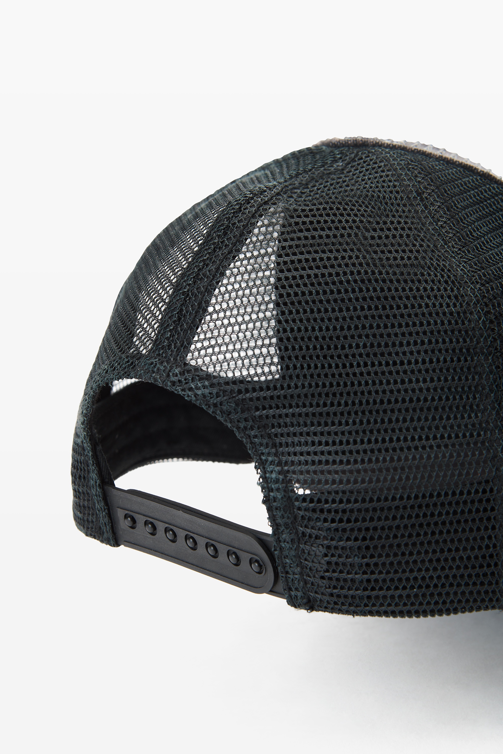 logo trucker hat in crystal hotfix and cotton canvas - 6