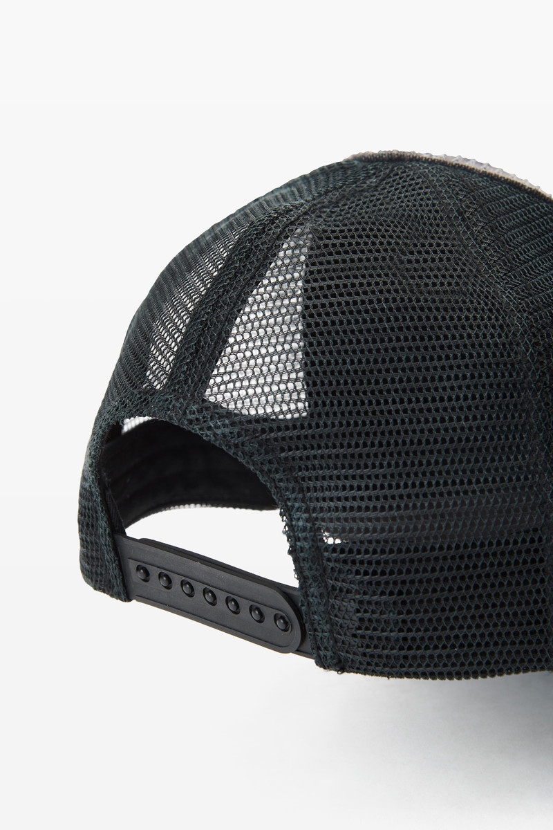 logo trucker hat in crystal hotfix and cotton canvas 6