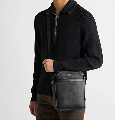 TOM FORD Full-Grain Leather Messenger Bag outlook