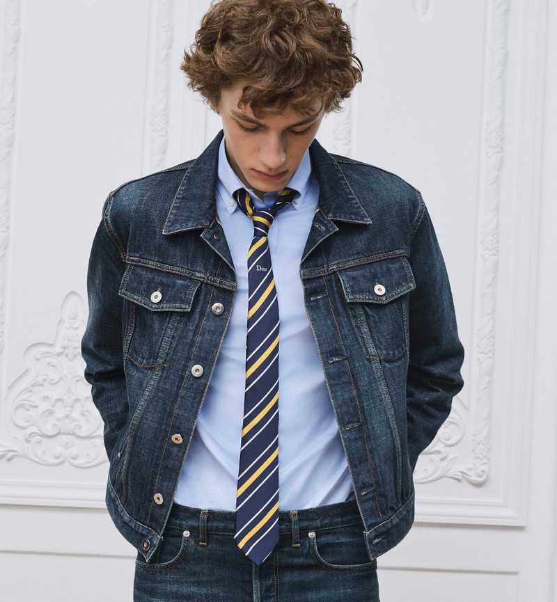 Dior Striped Dior Tie outlook