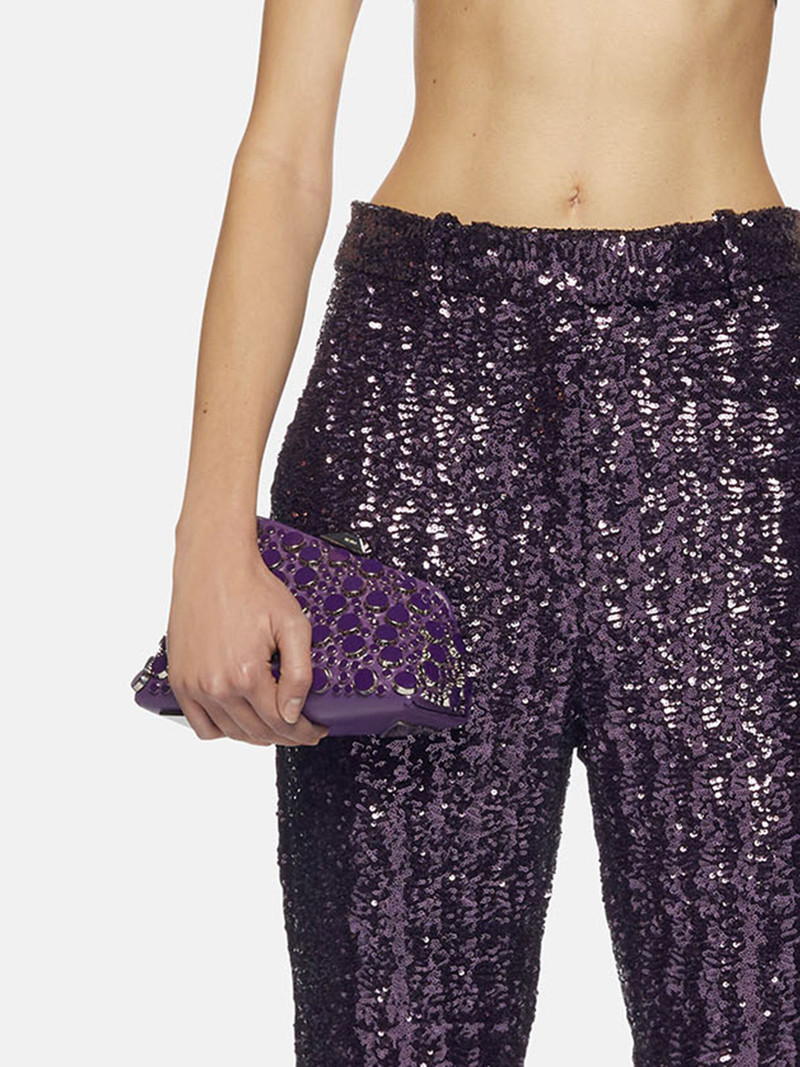 THE ATTICO ''MIDNIGHT'' PURPLE MINI CLUTCH outlook