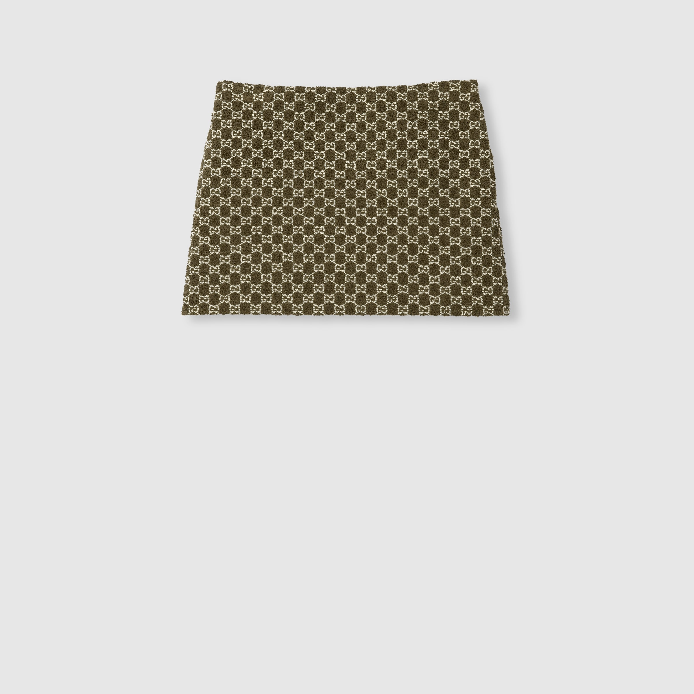 GG cotton bouclé mini skirt - 1