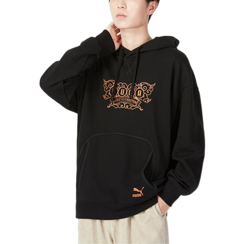 PUMA PUMA Das CC Graphic Crew Sweater 'Black' 539909-01 outlook