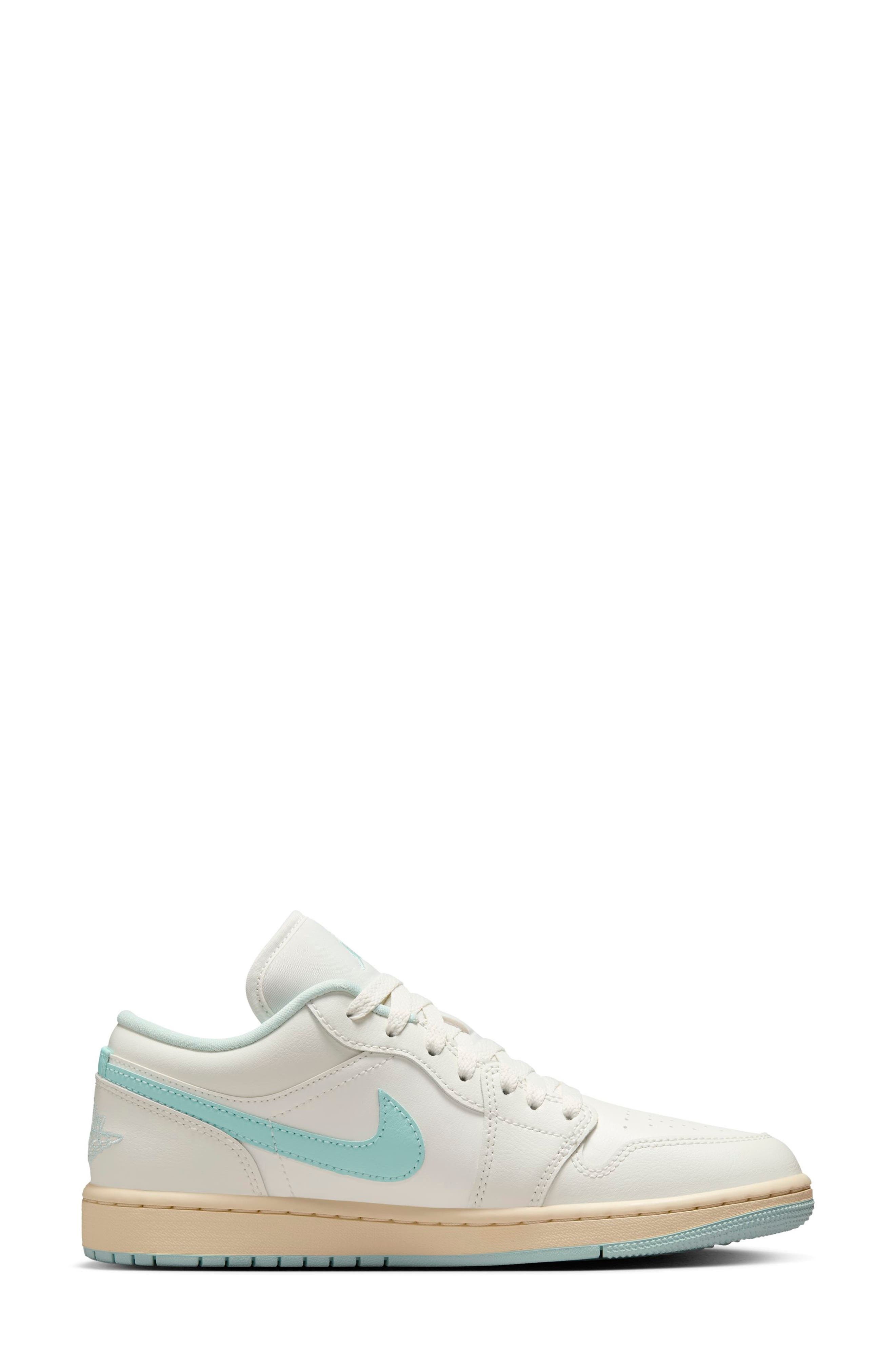 Air Jordan 1 Low Sneaker in Sail/Igloo at Nordstrom - 6