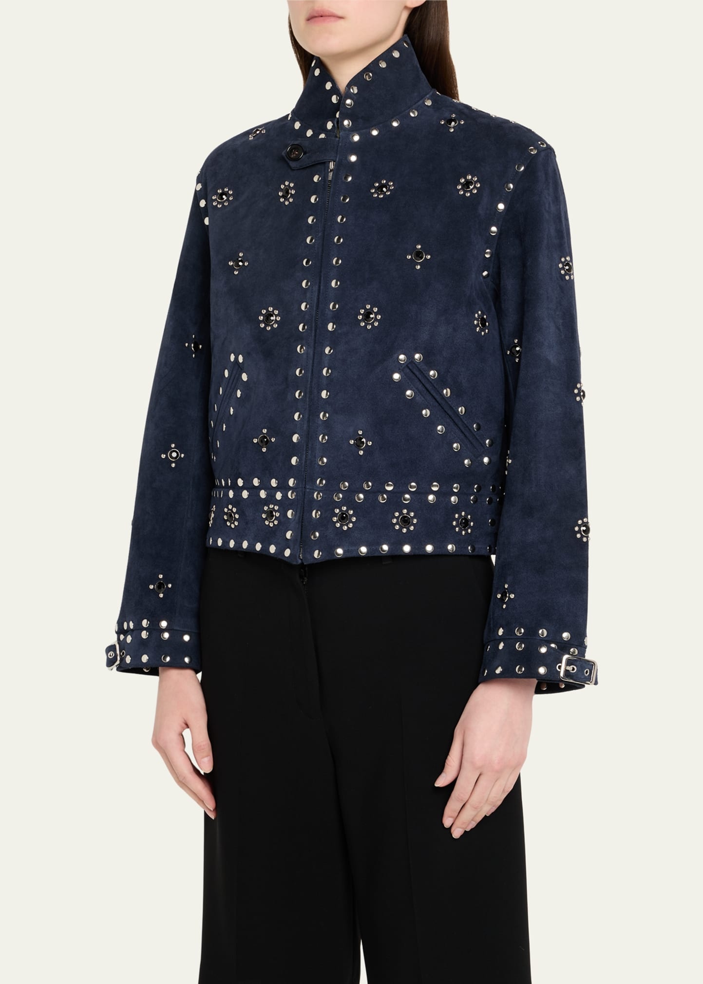 Howard Studded Suede Jacket - 4