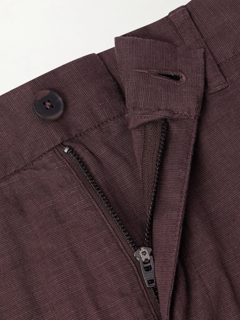 Straight-Leg Linen-Blend Trousers 6