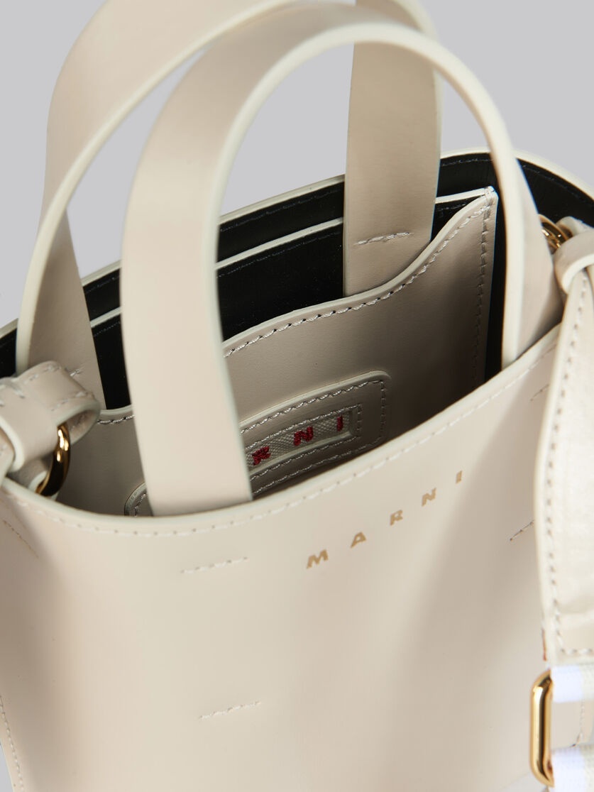 MUSEO NANO BAG IN CREAM LEATHER - 4