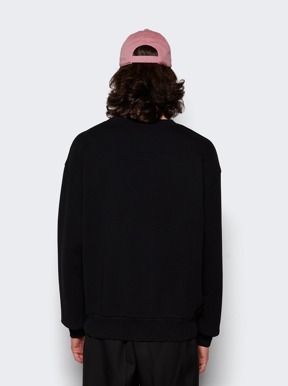 Graphic Crew-neck Pullover Sweater Black - 5