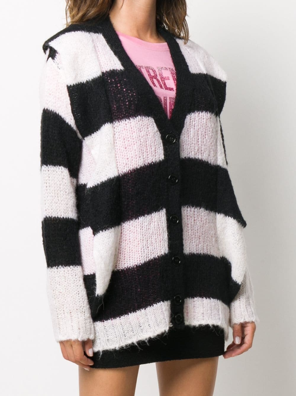 striped maxi cardigan - 3