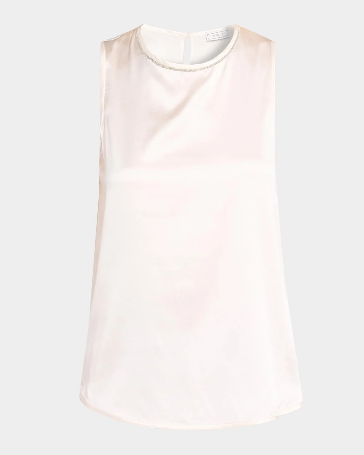 Sleeveless Punto Luce Crewneck Top - 1