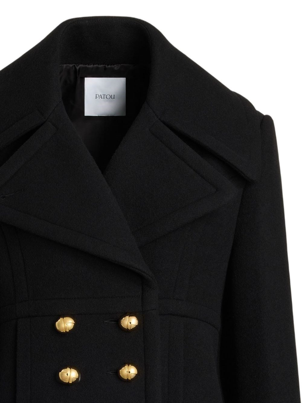 Double-breasted wool blend coat - 2