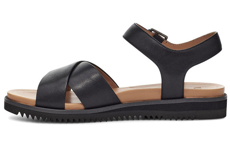 UGG (WMNS) UGG Zoie Sandal Sandals Black Brown 1116372-BLK outlook