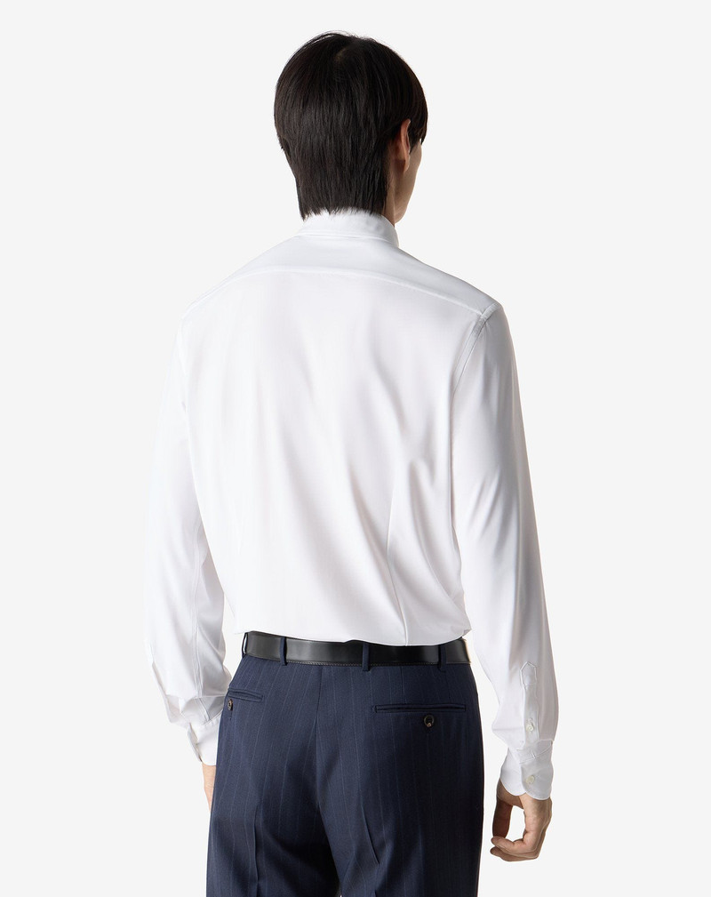 White bi-elastic fabric shirt 3