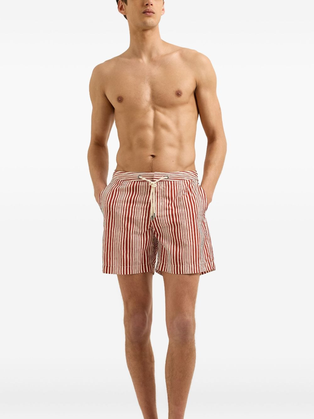 Bulldog striped swim shorts - 3