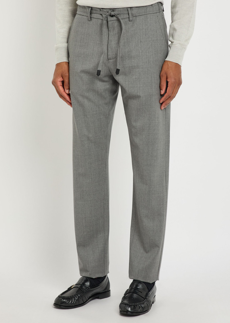 Canali Canali Tapered-leg Stretch-wool Trousers outlook