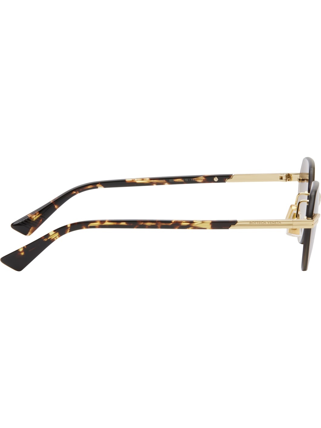 Gold Glaze Rimless Sunglasses - 2