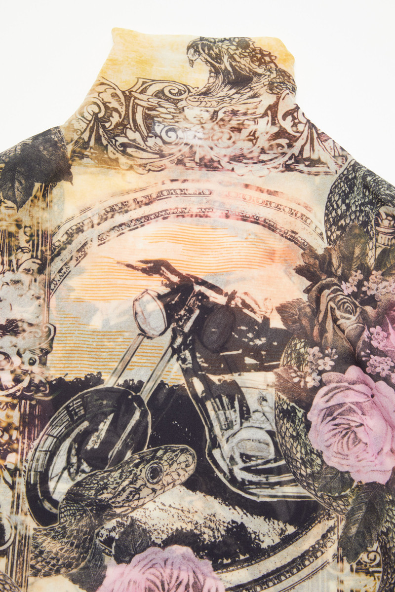 Printed seamless t-shirt - Pink multicolor 4