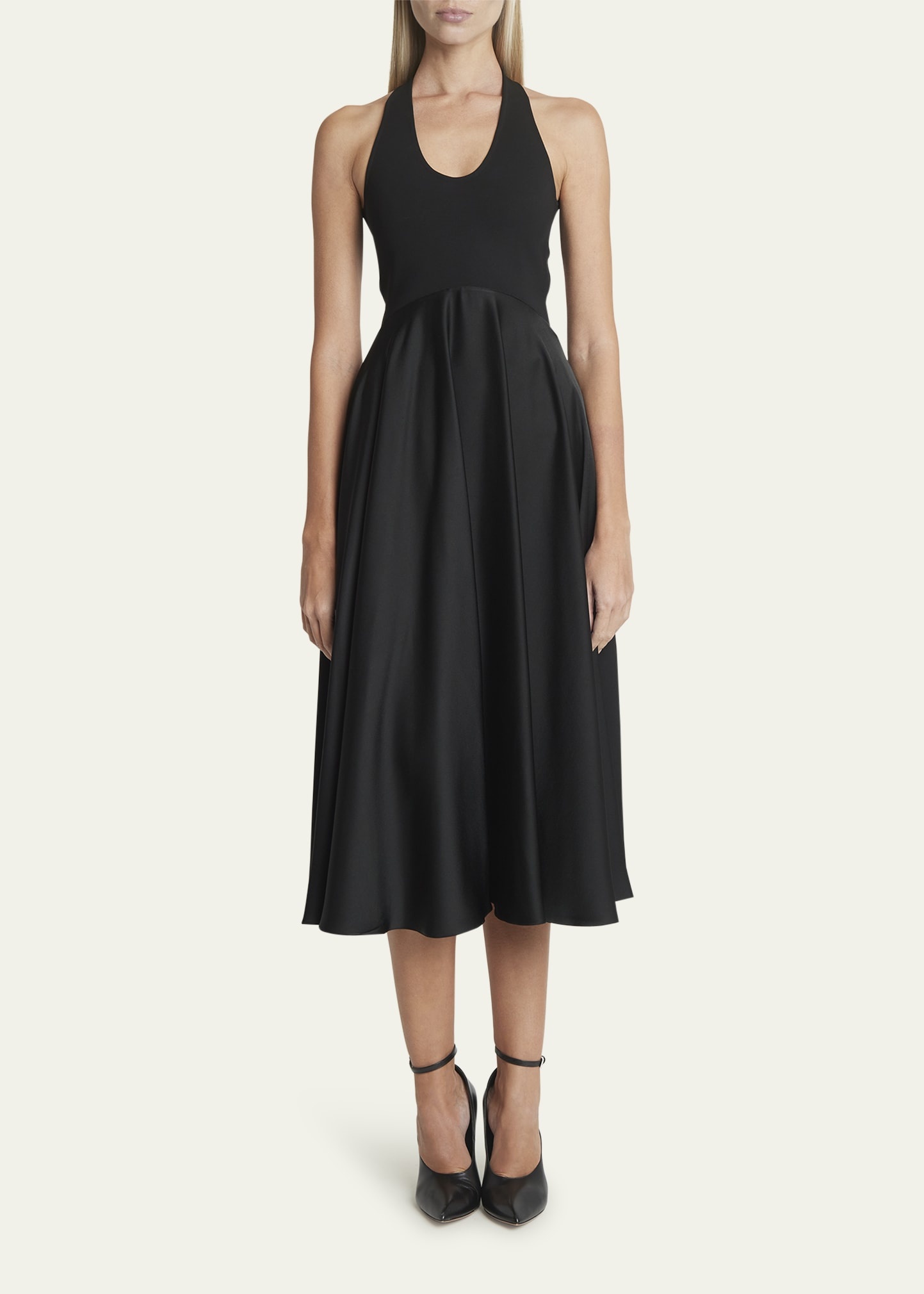ワンピース Alaia Long crossover dress Alaïa Crossover Open-Back Sleeveless Midi Dress