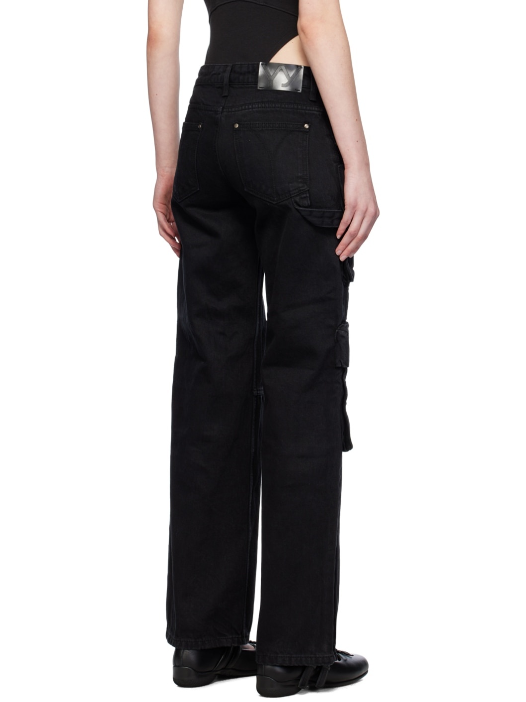 Black Faded Jeans - 3