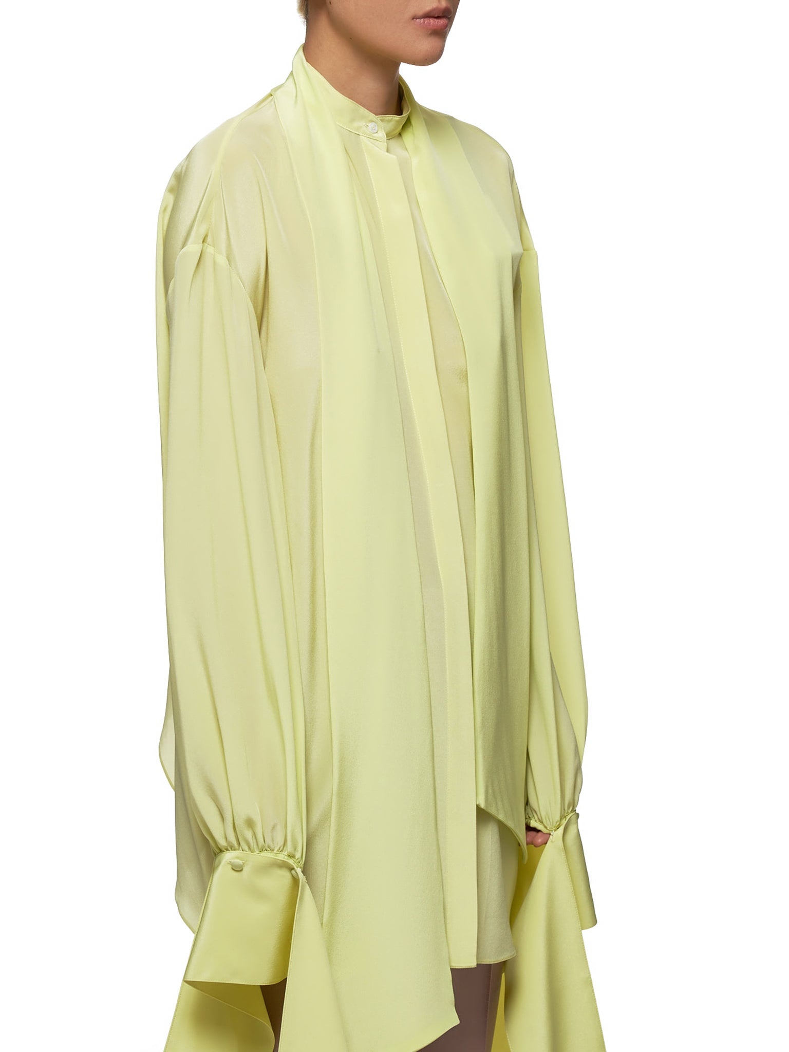 Draped Cuff Blouse - 5