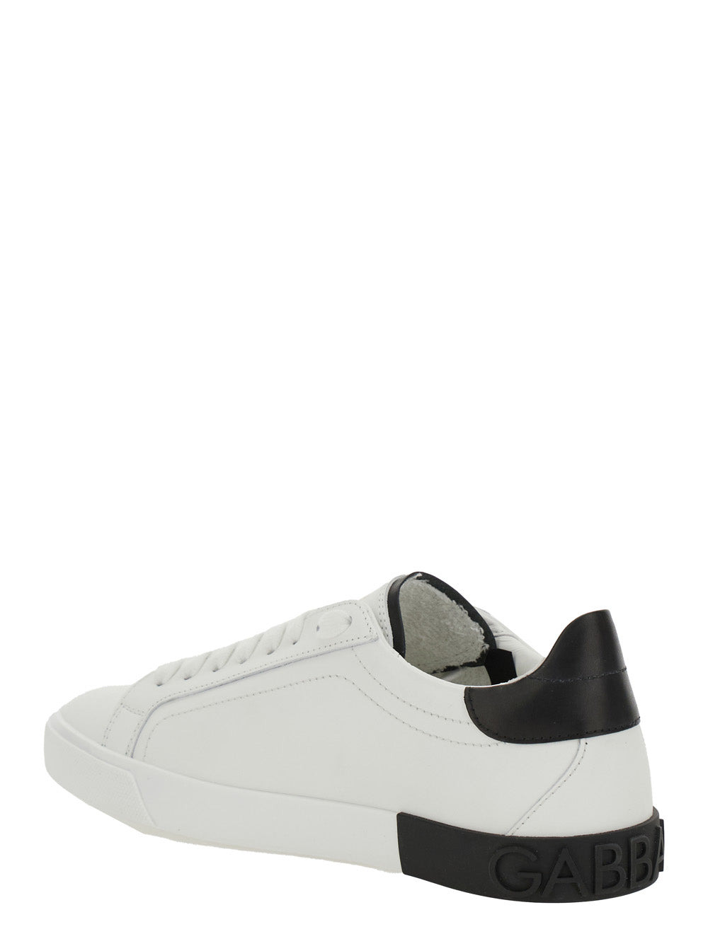 Dolce & Gabbana Women White Low Top Sneaker With Animal-Motif Logo In Leather Woman - 3