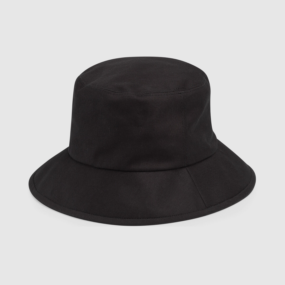 Cotton bucket hat with Gucci label - 3