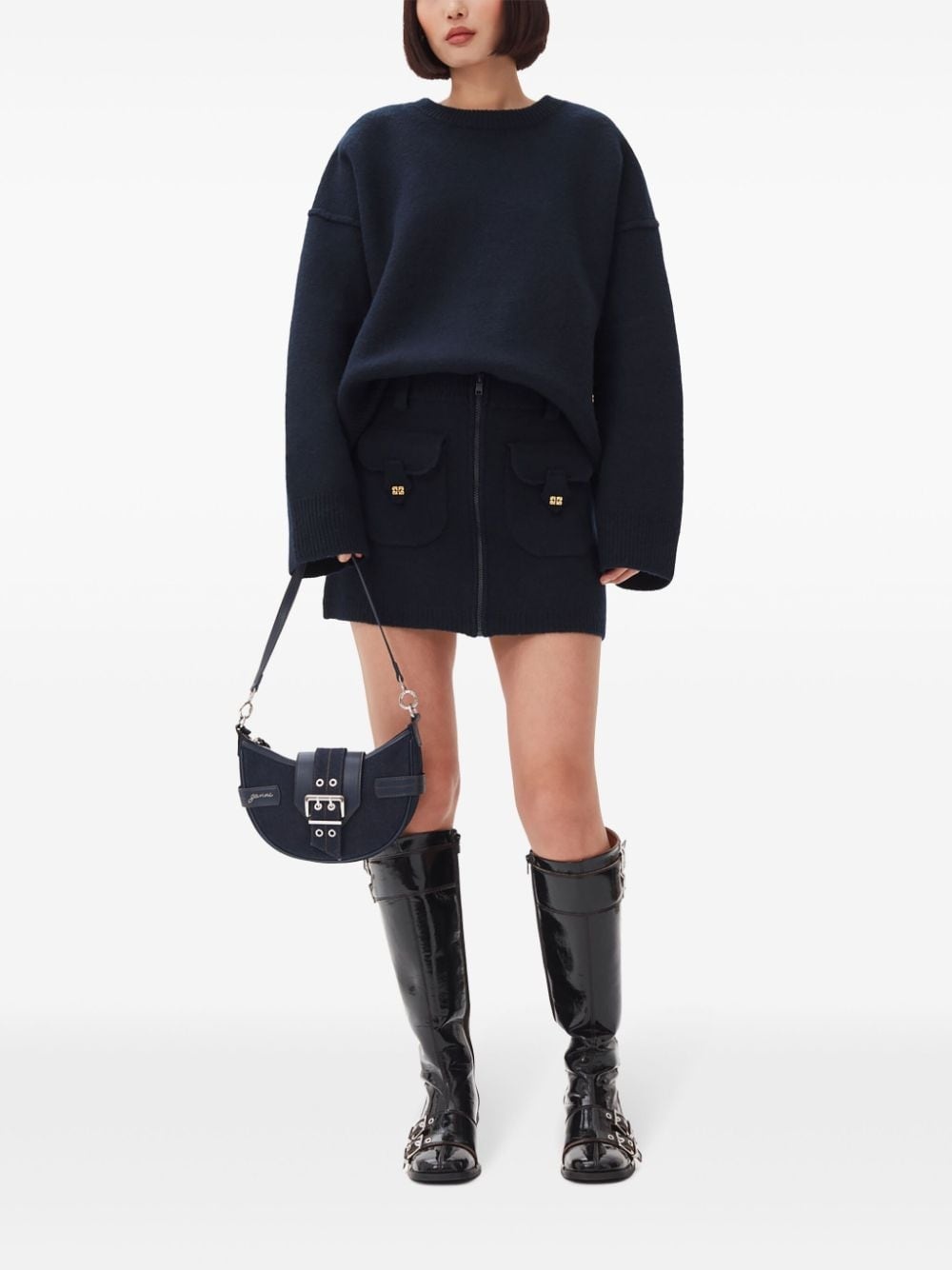 small Bucky denim crossody bag - 2