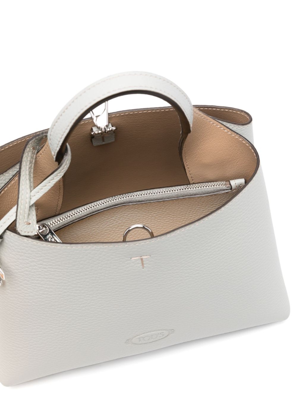 micro leather tote bag - 5