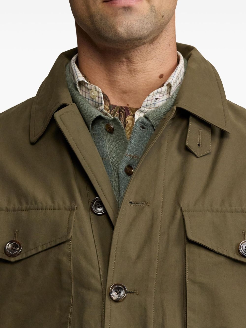 buttoned-up shirt jacket - 6