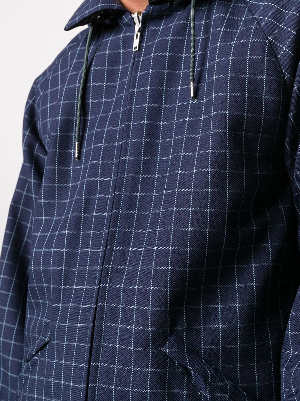 checked hooded jacket  - 5