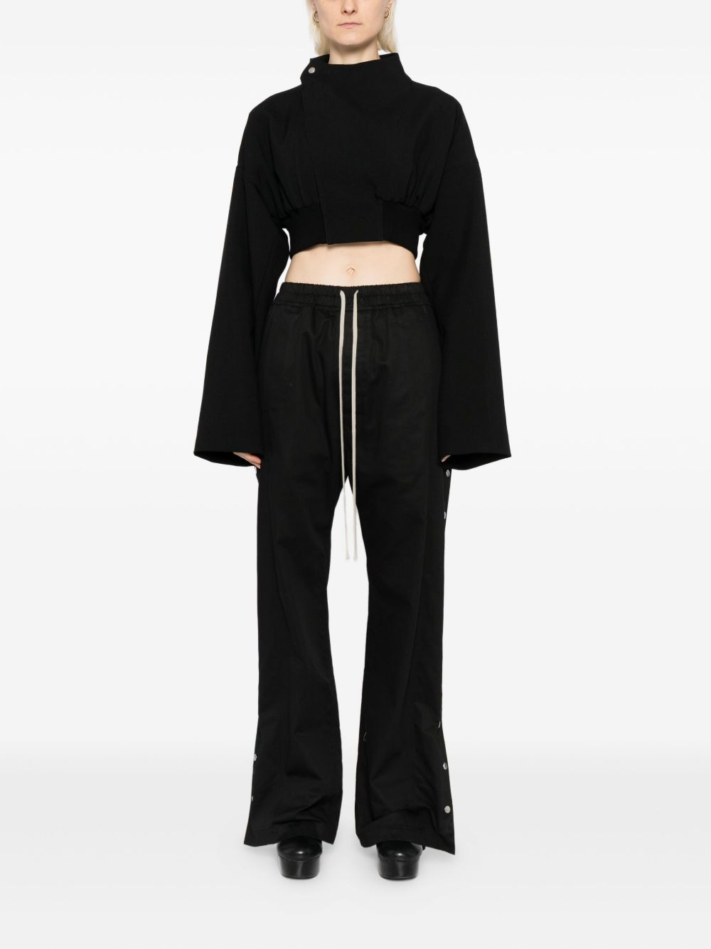cropped wool jacket - 2