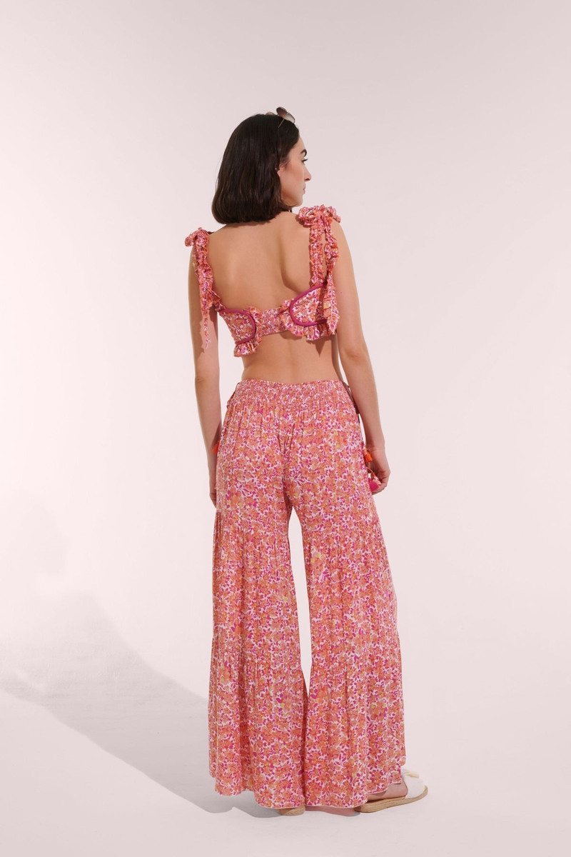 Poupette St Barth Pant Soledad - Pink Net outlook