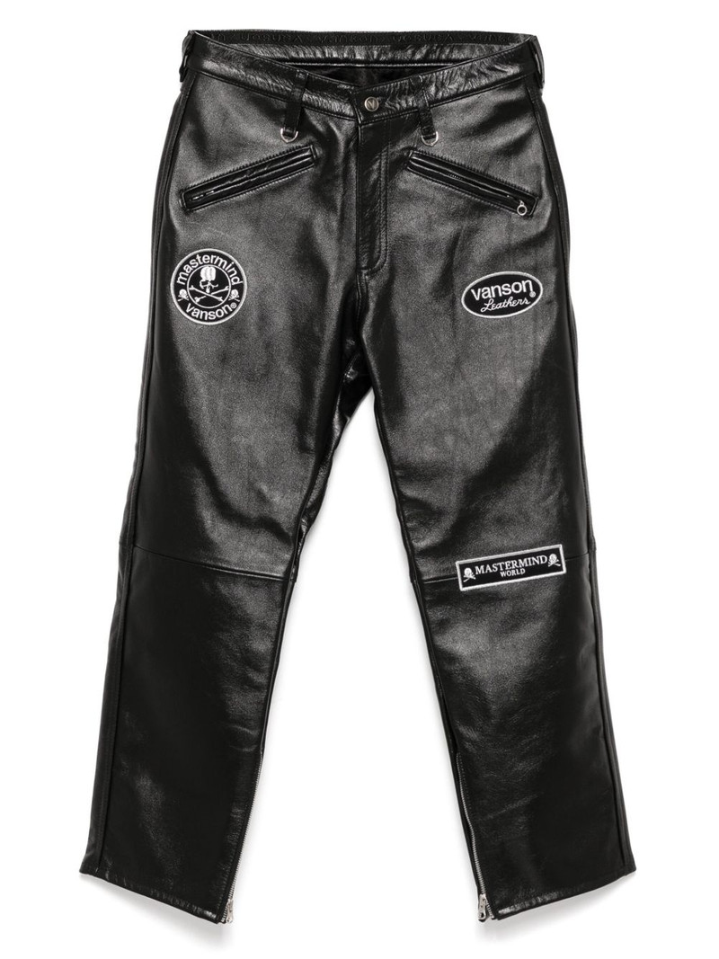 logo-patch trousers 1