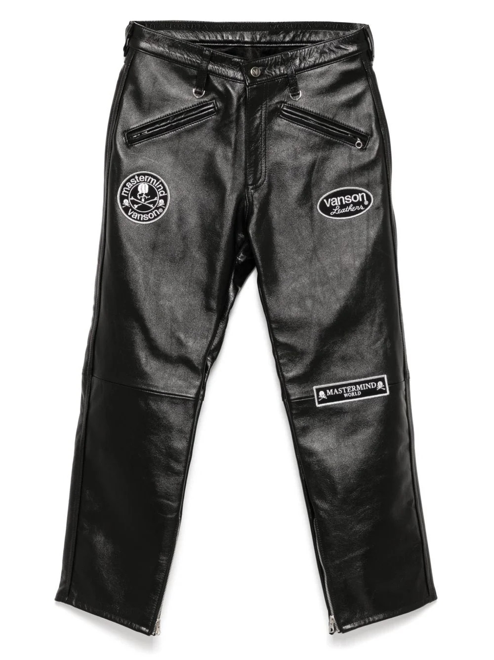 logo-patch trousers - 1