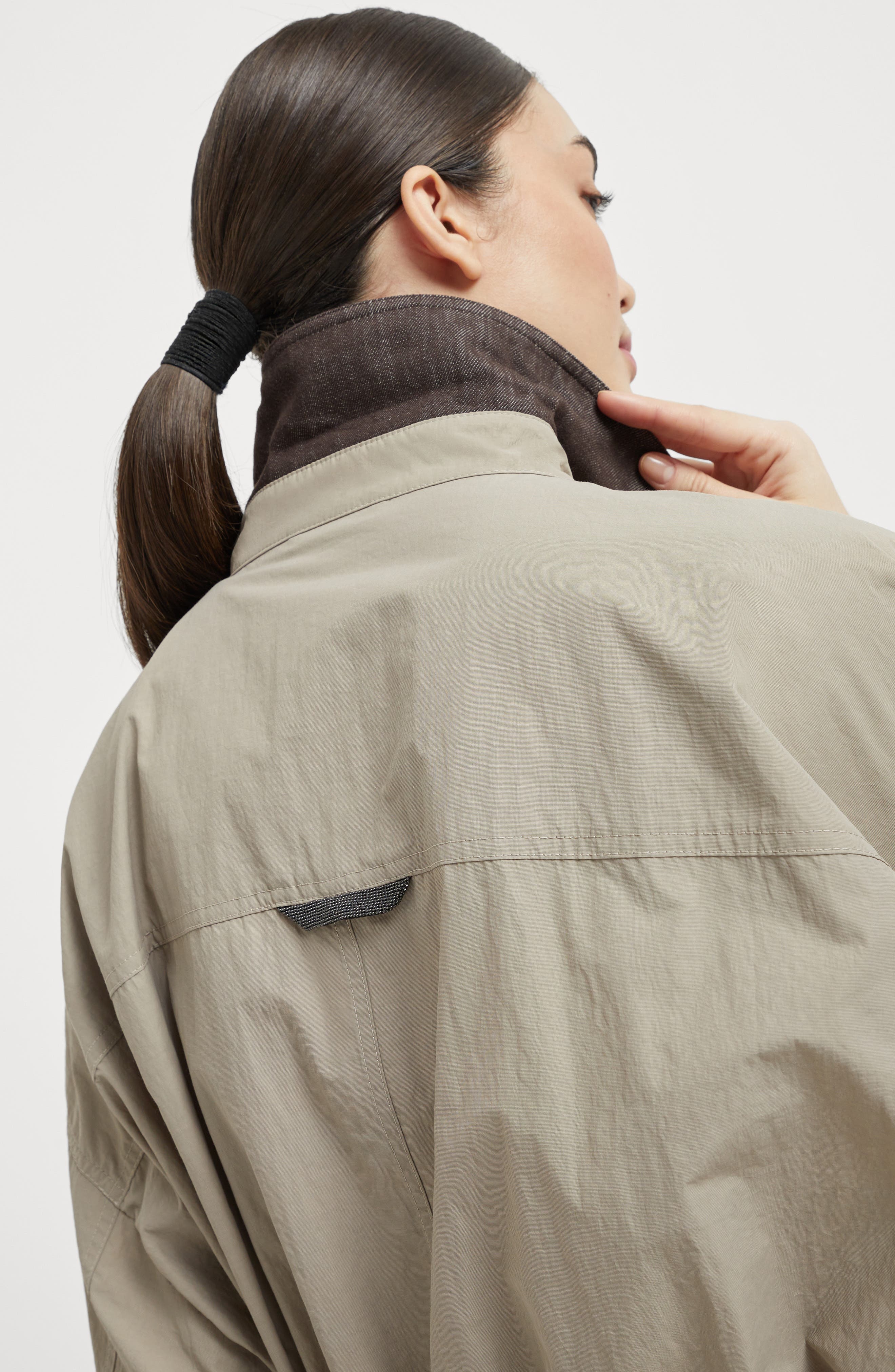 Brunello Cucinelli Trench coat with monili in Beige at Nordstrom - 4