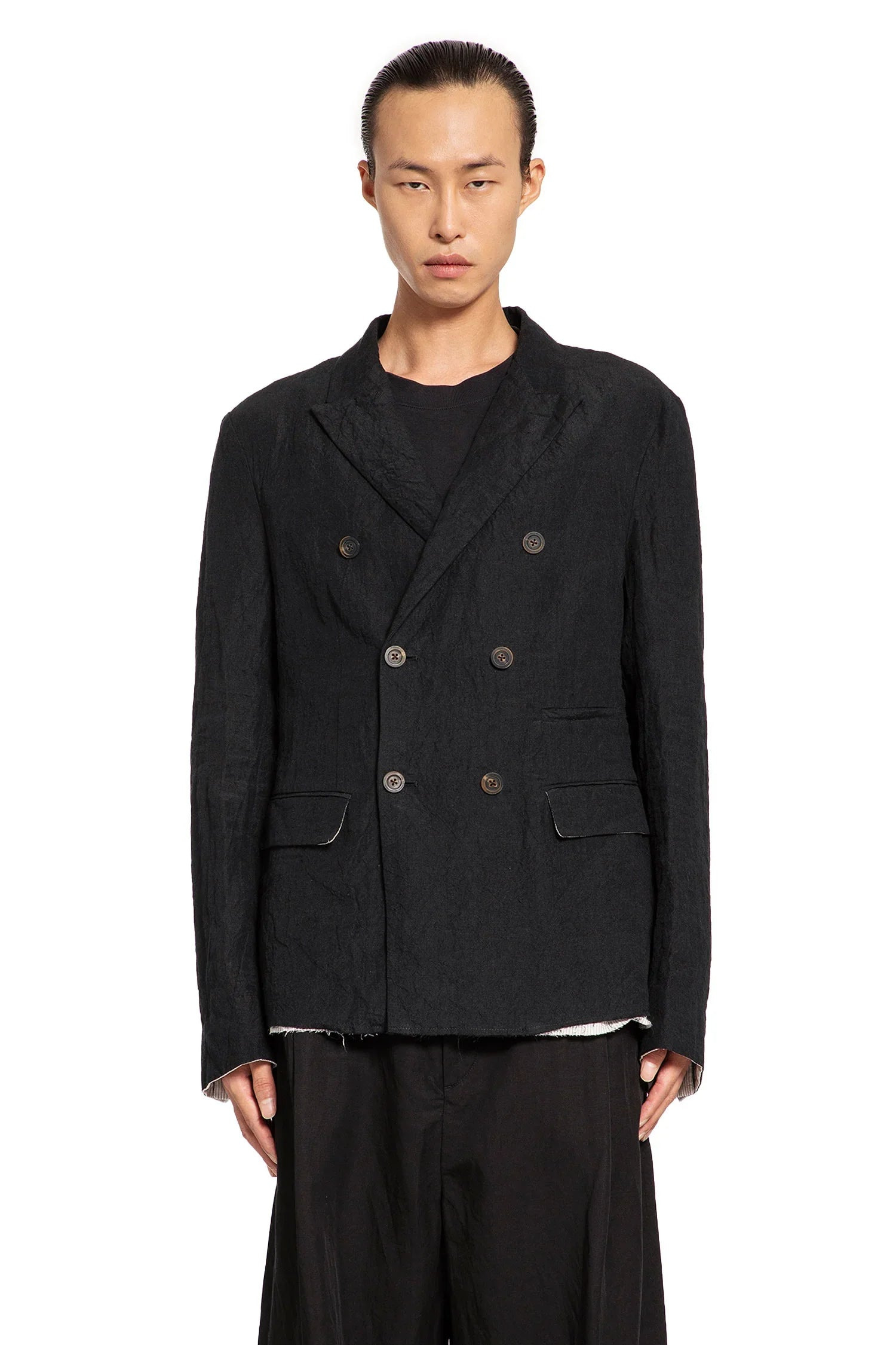 Cropped Doube-breasted Blazer - 2