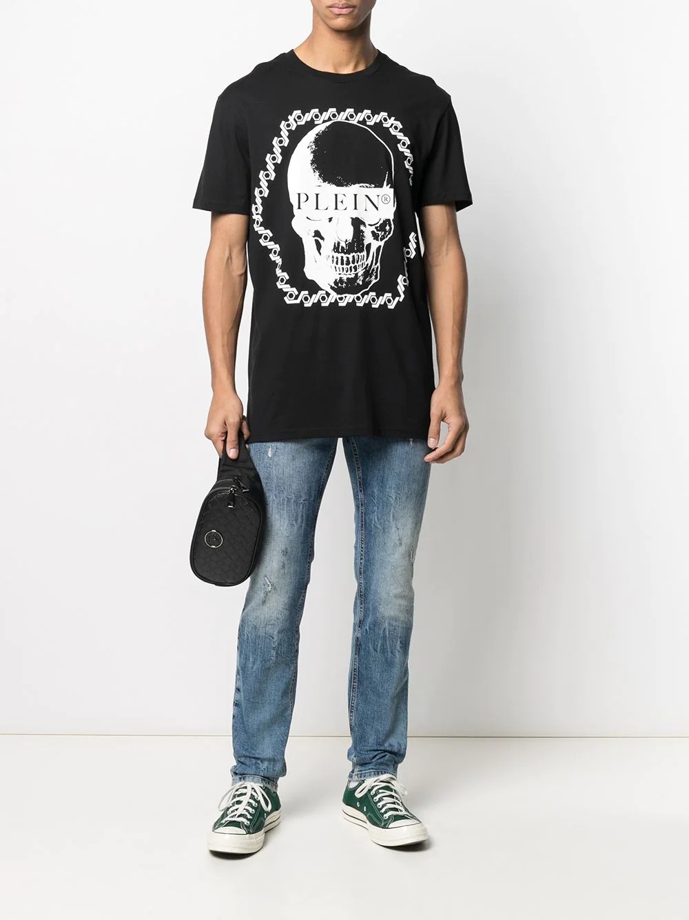 skull logo-print T-shirt - 2