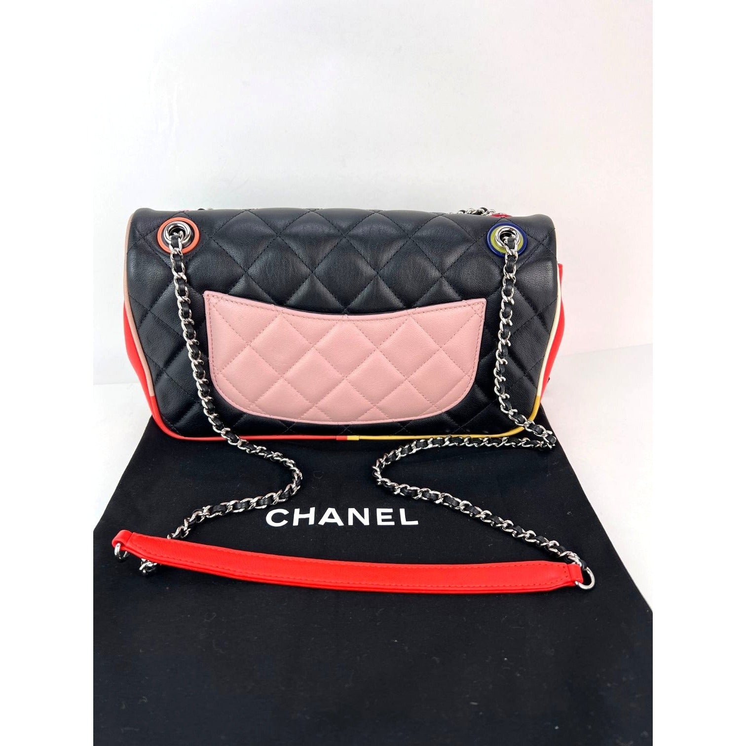 Chanel Lambskin Plexiglass Quilted Medium Cuba Color Flap Bag - 2