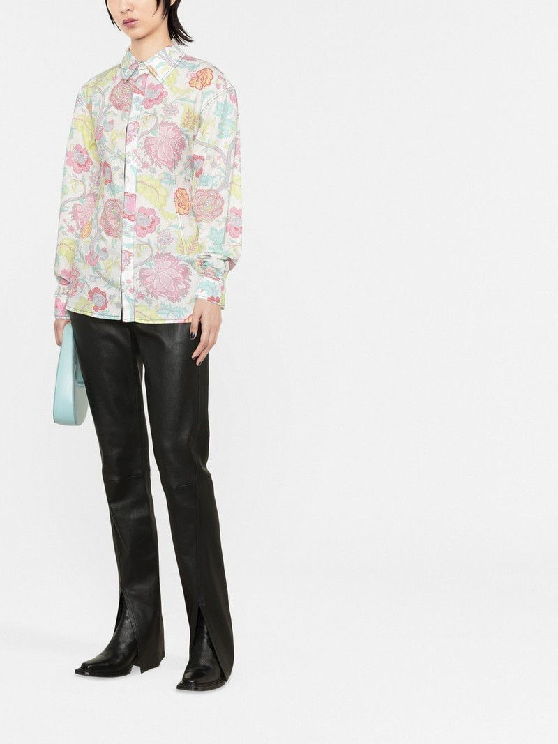 Marine Serre lace-back floral shirt outlook