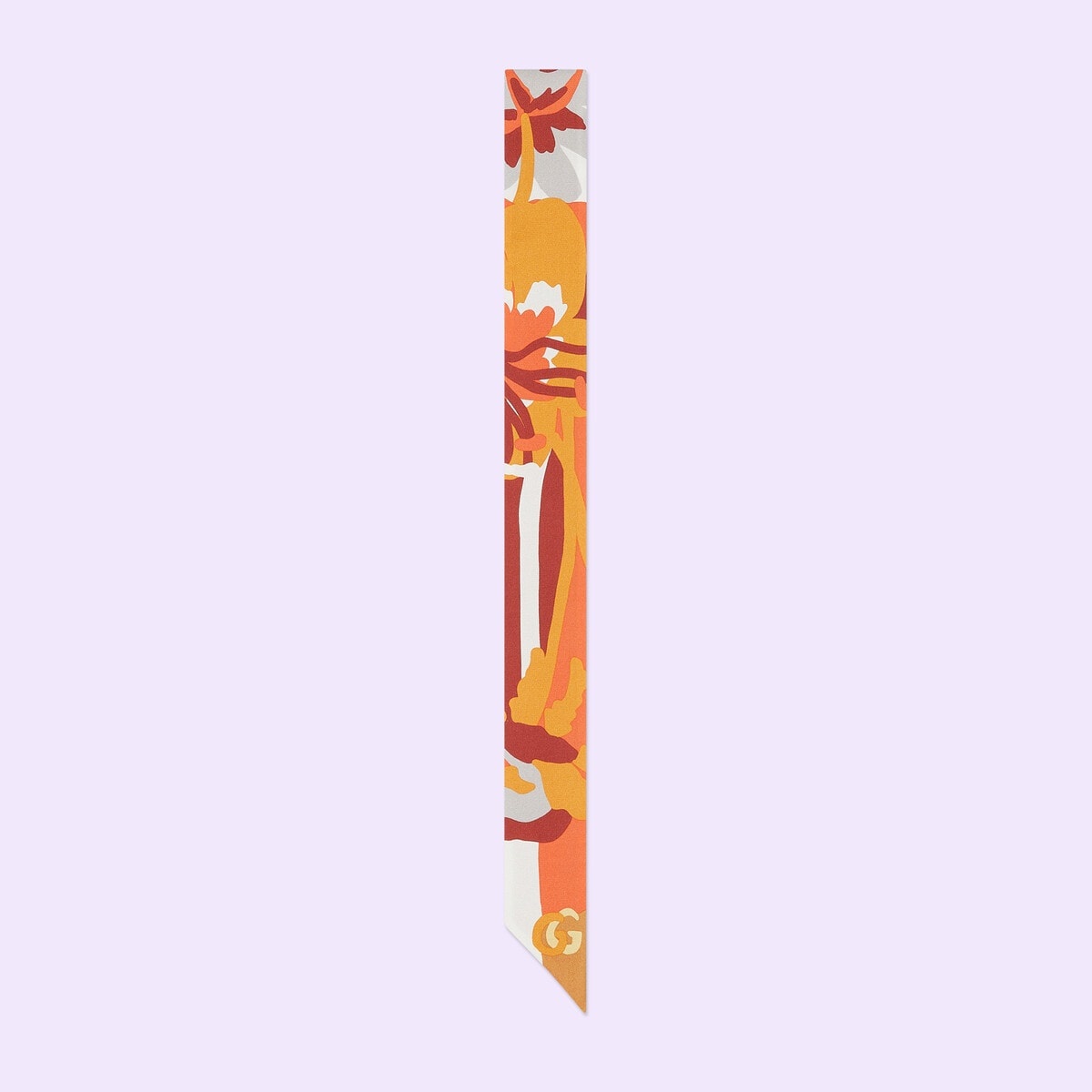 Gucci pop print silk neck bow - 1