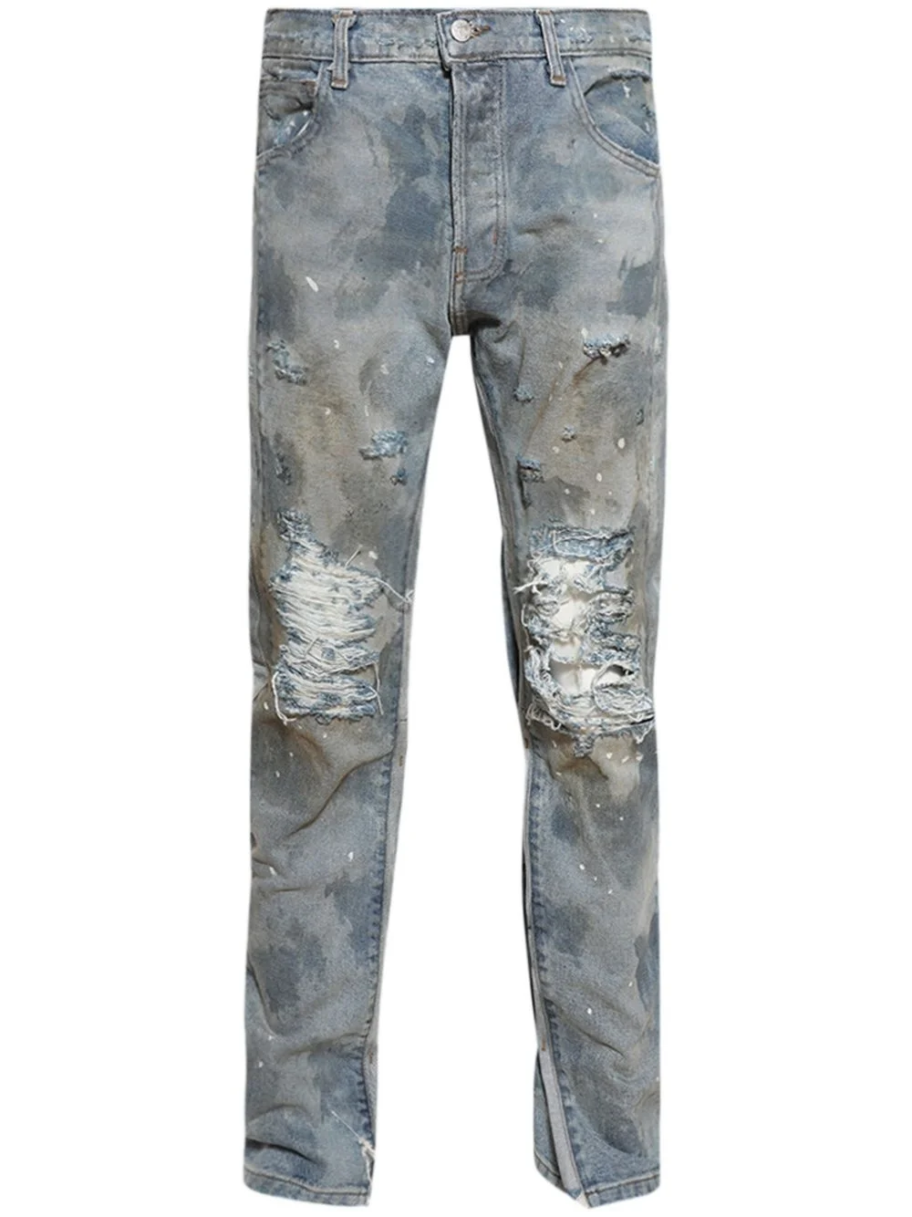 Repented tapered jeans - 1