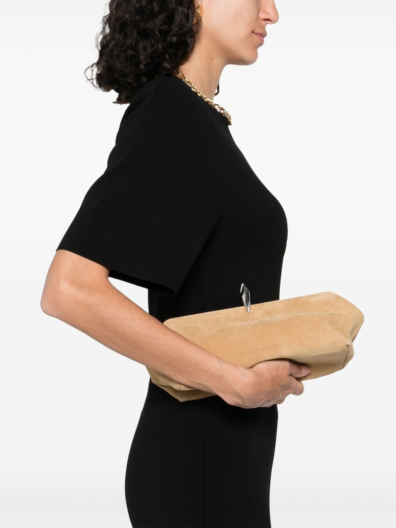 BENEDETTA BRUZZICHES leather clutch bag outlook