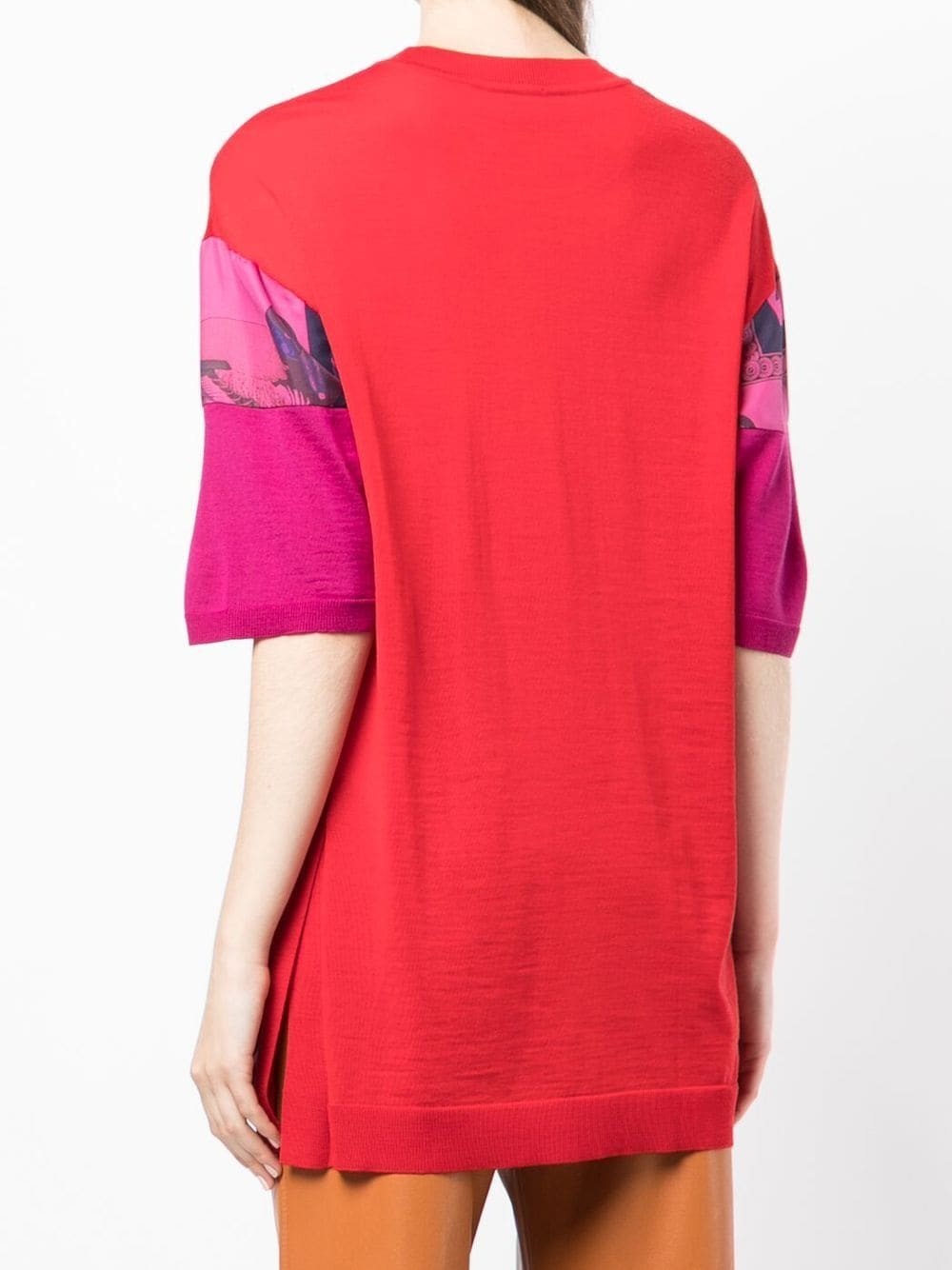heritage-print long T-shirt - 4