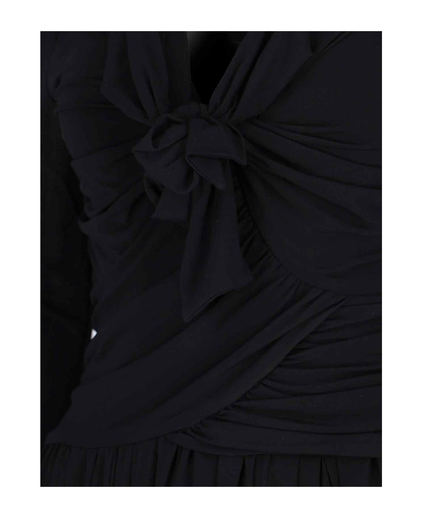 Draped Maxi Dress - 4