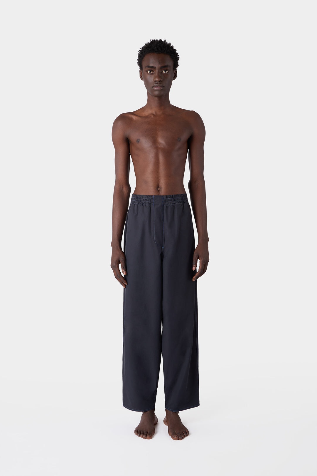 ELASTIC PANTS / dark blue - 3