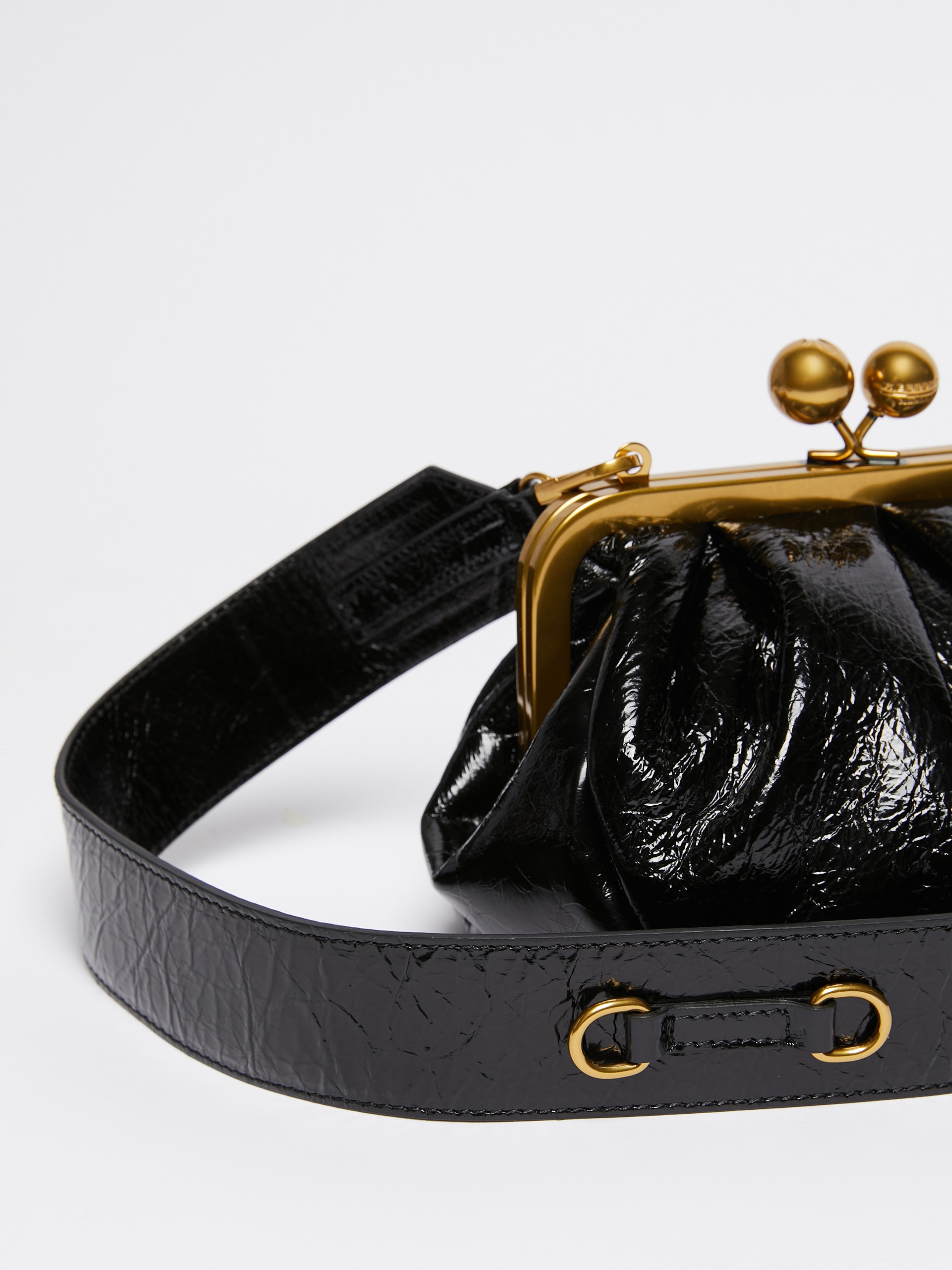 NAVETTA Small crinkled leather Pasticcino Bag - 4