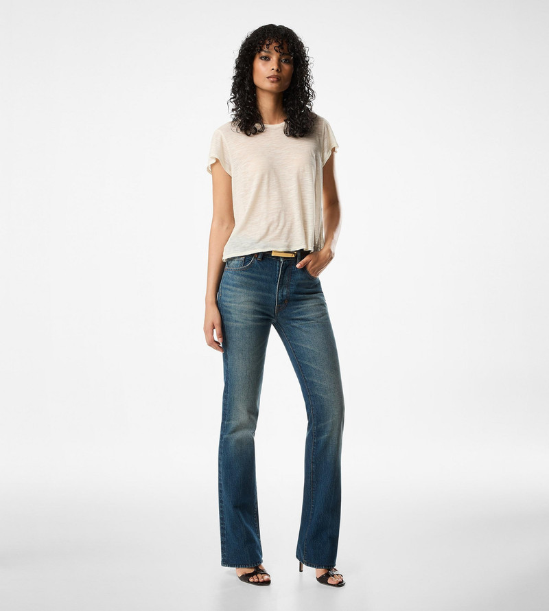 TOM FORD SLUB COTTON JERSEY CREWNECK T-SHIRT outlook