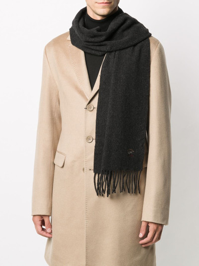 Paul & Shark wool-cashmere fringed scarf outlook