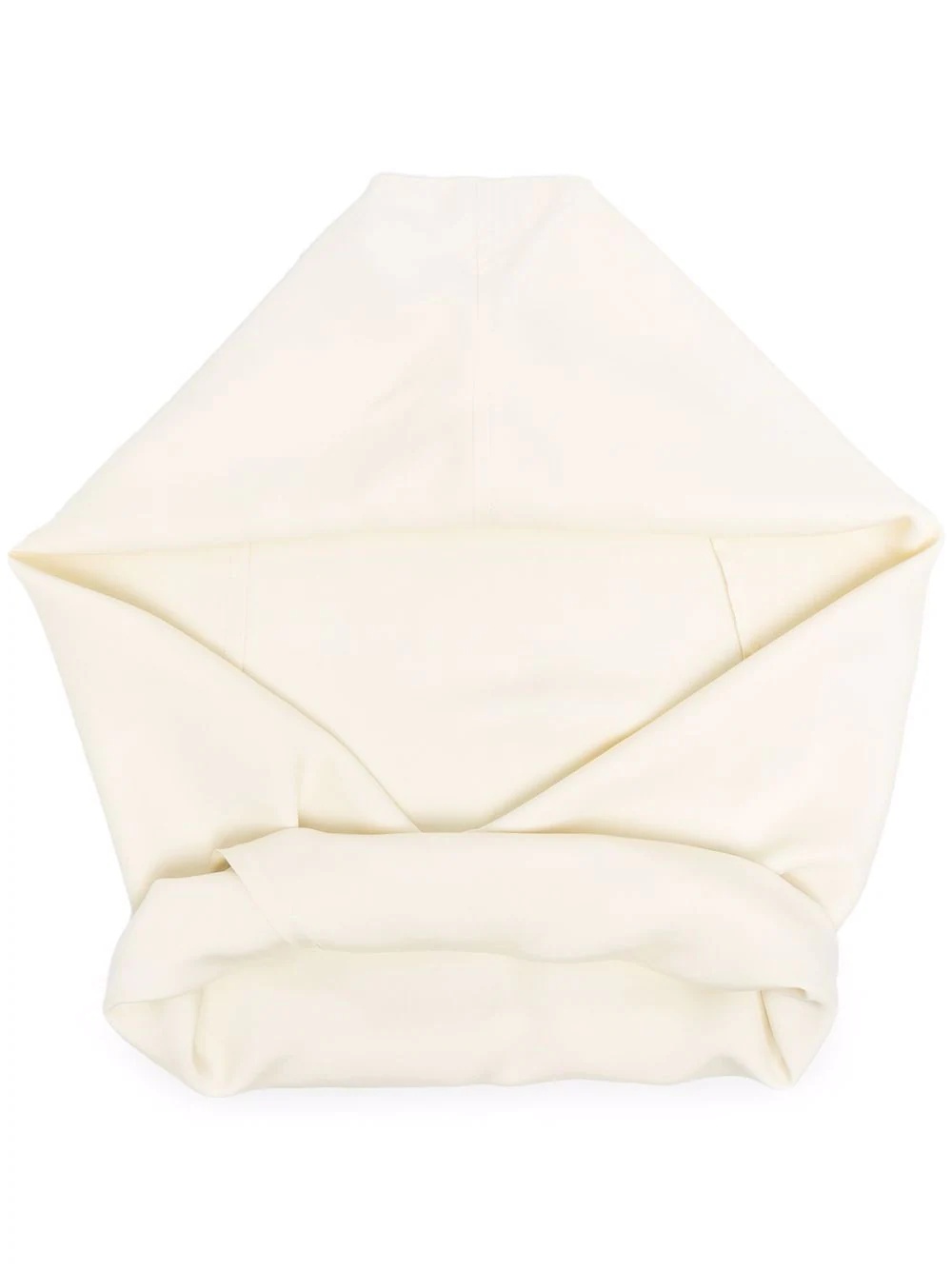 tie front hooded scarf - 1