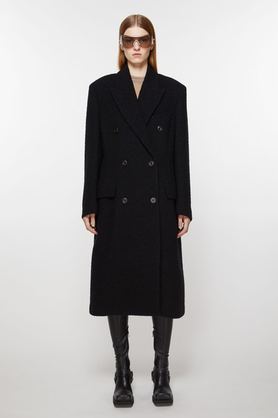 Acne Studios Double-breasted wool coat - Black outlook